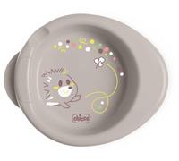 Chicco Piatto Pappa Calda per Bebè e Bambini, Piatto Termico per Pappa con Serbatoio Acqua Calda, Piattino Pappa Svezzamento con Base Antiscivolo e Design Ergonomico, 0% BPA, 6+ Mesi, Grigio