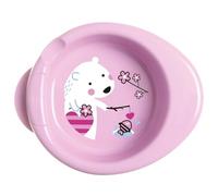 Chicco Piatto Pappa Calda per Bebè e Bambini, Piatto Termico per Pappa con Serbatoio Acqua Calda, Piattino Pappa Svezzamento con Base Antiscivolo e Design Ergonomico - 6+ Mesi, Rosa