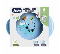 Chicco Piatto Pappacalda 6M+ Mantiene la Temperatura Colore Blu, 1 Pezzo