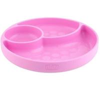 Piatto Chicco in Silicone con Ventosa Rosa