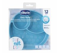 Chicco Piatto Silicone Ventosa Blu