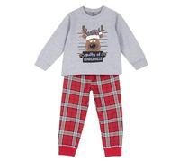 Chicco Pigiama Natale bambino e bambina in morbido tessuto Idea regalo Grigio/Rosso/Nero/Bianco