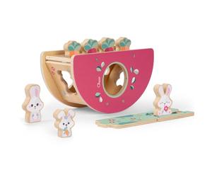 Chicco Playset in Legno, Collina dei Coniglietti, Gioco Montessori, Gioco Forme-Incastri e di Equilibrio, Pianta Il Tuo Orto, 3 Personaggi Esclusivi, Bambino 2+ Anni, Idea Regalo