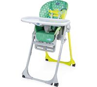 Seggiolone Chicco Polly Easy Crocodile Reclinabile a Sdraietta con Altezza e Poggiapiedi Regolabili
