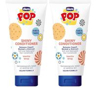 Chicco POP Balsamo Districante Vanilla Wrap, per Bambini alla Vaniglia, Balsamo per Capelli condizionante e delicato, Formula Vegana, 150 ml (Confezione da 2)