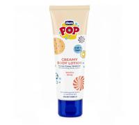 Chicco POP Creamy Crema Corpo Vaniglia 150ml, Crema Idratante Delicata per Bambini e Ragazzi Pelle Morbida, Formula Vegana Senza Alcool a Rapido Assorbimento, dai 3 Anni+