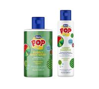 Chicco POP Set Bagnodoccia Shampoo & Balsamo Anguria, Bagnoschiuma per Bambini, Shampoo per Bambini Senza Lacrime, Profumati e Delicati, Formula Vegana, Dermatologicamente Testato, Pelli Sensibili