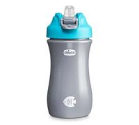 Chicco Tazza Pop Up Cup – Antigoccia, beccuccio in silicone, 350 ml, 2 anni, Azzurro