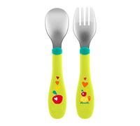 Chicco Posate Inox 18 m+ verde