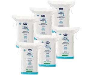 Chicco Quadrotti Morbidi Cotone Offerta 6 Confezioni da 60 Pezzi (6X60)