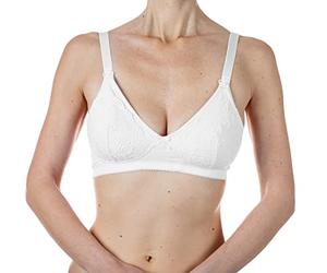 Chicco Reggiseno Allattamento in Cotone, Taglia 3D, Bianco