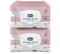 Chicco Salviette Neonato Delicate Detergenti Multiuso Con Clip Senza Alcool