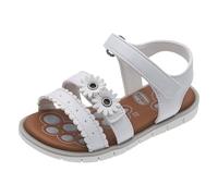 Chicco, Sandalo bambina Carmina, a strappo, Bianco (Bianco, Sistema Taglie Calzature EU, Bimbo (0-5 anni), Numero, Media, 27)