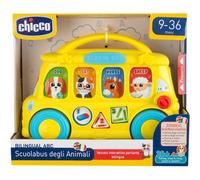 Chicco School Bus, Scuolabus Giocattolo, Bilingue, con 7 Pulsanti Interattivi