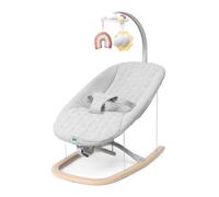 Chicco Sdraietta Zen Wave, Dondolo per neonato da 0 a 6 Mesi, Movimento Naturale, Senza Batterie, con Barra Gioco, Compatta, Richiudibile