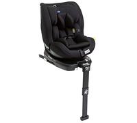 Chicco Seat3Fit i-Size Seggiolino Auto 0-25 kg (40-125 cm) ISOFIX Girevole a 360° e Reclinabile, Gruppo 0/1/2 Bambini 0-7 Anni con Cuscino Riduttore, Poggiatesta Regolabile, Protezioni Laterali, Nero