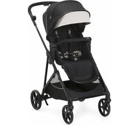CHICCO SEETY - Passeggino Leggero Pieghevole da 0+M fino a 4 Anni (22 Kg) con Cappotta, Corrimano e Cestino portaoggetti colore Etna black