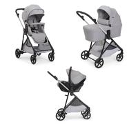 CHICCO Seety - Passeggino Trio Navicella Seggiolino Auto Kory Essential Cloud