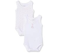 Chicco Set 2 Body Senza Maniche Body, Bimba 0-24, 2, Rosa (Bianco e Rosa 031), 50 (Taglia Produttore:050)