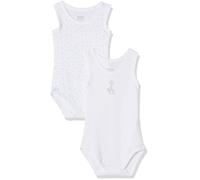 Chicco Set 2 Body Senza Maniche Body, Bimbo 0-24, 2, Turchese (Bianco e Azzurro 032), 50 (Taglia Produttore:050)