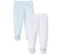 Chicco Set 2 Ghettine Pantaloni, Turchese (Azzurro Chiaro 021), Neonato (Taglia Produttore:044) (Pacco da 2) Unisex-Bimbi