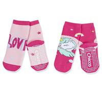 Chicco, Set 2 Paia di Calze Antiscivolo Bambina in Cotone, Calze Bambina, Designed in Italy