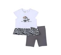 Chicco, Set 2 Pezzi: T-shirt e Pantaloni Corti per Bimba, Bimba 0-24, 9 mesi, Grigio (609)