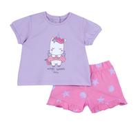 CHICCO SET 2 PZ T.SHIRT+PANTALONI CO ART. 073886 COLORE LILLA CHIARO BAMBINA