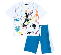 CHICCO SET 2 PZ T.SHIRT+PANTALONI COR ART. 073822 COLORE BIANCO BAMBINO