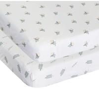 Chicco Set lenzuola in fibra di bambù Next2Me Forever 58x110 cm 1 superiore e 1 con angoli Greenery