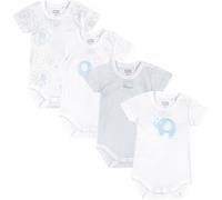 Chicco Set Body con Maniche Corte in Cotone, Body Unisex 0-24 (Pacco da 4)
