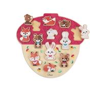 Chicco Set da Collezione con 12 Personaggi in Legno, Gioco Montessori, 3 Famiglie di Animali, Compatibile con i Playset My Wood Friends, Crea Storie, Gioco Bambina e Bambino 2+ Anni, Idea Regalo