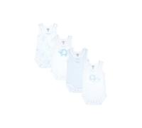 Chicco Set di 4 Body a Maniche Corte Bimbo 0-24 Senza Maniche in 100% Cotone con Comoda Apertura NOS_2