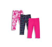 Chicco Set Di Leggings Stile Capri In Cotone, Pantaloni sportivi Bambine e ragazze, Fucsia, 18 mesi