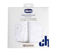 Chicco Set Lenzuola con angoli in Cotone per Next2Me Forever - 2pz Cloud