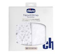 Chicco Set Lenzuola con angoli in Cotone per Next2Me Forever - 2pz Confetti