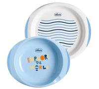 Set Piatti Chicco Baby's Dish Set Azzurro 2 pz