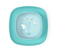 Set Ciotola e Piatto Piano Chicco Azzurro 12m+