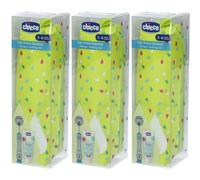 Chicco Set Primi Dentini 3-6 Anni Colore Verde e Azzurro 3x50 ml