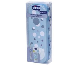 Chicco Set Primi Dentini 6-36 Mesi Colore Azzurro Set
