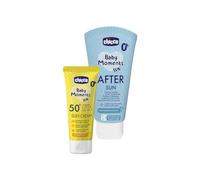 Chicco Set Protezione Solare da Viaggio, Crema Solare SPF50+ 75ML e Latte Doposo