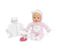 Chicco Set Regalo Nascita Bambola Morbida, Doudou Gattino e Dentinale Glitterato a Cuore, Lavabile, Soffice e Sicuro, Gioco di Ruolo, 0 Mesi