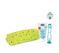 Set Primi Dentini Spazzolino + Dentifricio Chicco Tigre 3-6 Anni