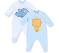 Chicco Set Tutine in Ciniglia con Piedino Invernale (Pacco da 2) Unisex-Bimbi
