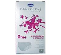 Chicco Slip Monouso Dopo Parto in rete elasticizzata, Mutandine Assorbenti Post Parto, Assorbenza Rapida, Biancheria morbida indicata in caso di punti di sutura, taglia unica,confezione da 4 pz