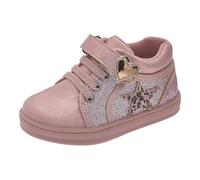 Chicco, Sneaker Bambina con Chiusura a Strappo e Stringhe Elasticizzati, Scarpe da Ginnastica Comode, Flessibili e Traspiranti, per Primavera, Autunno e Inverno, Scarpe Bambina, Designed in Italy