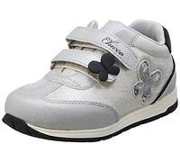 Chicco, Sneaker con Doble cierre de gancho y bucle, Bambina e Ragazza, Argento, 23, Designed in Italy