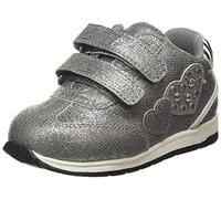 Chicco Sneaker con doppio strappo, Bambina e ragazza, Argento, 21, Designed in Italy