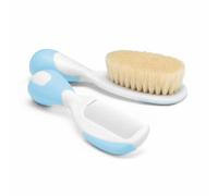 Chicco 00006569200000 spazzola e pettine Blu, Bianco 2 pz
