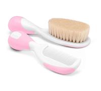 Chicco Spazzola e Pettine per Bambini, Morbide Setole Delicate, Rosa